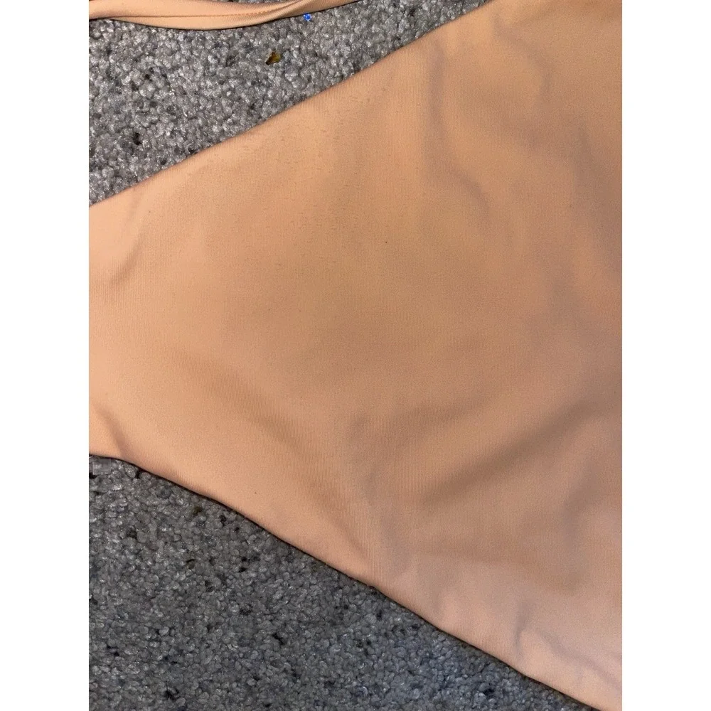 Monday Swim St. Barth's Bikini Peach Medium Top & petite bottom beach Tropical